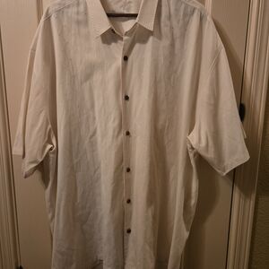Men's Cream Short Sleeve Shirt